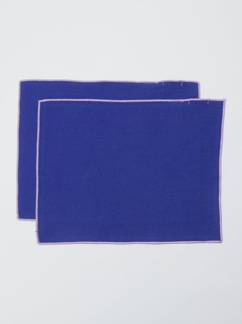 Set van 2 effen 2-in-1 placemats/servetten (32x40 cm) - Kiabi Home - Kiabi