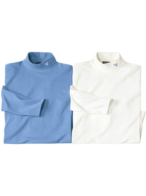 Set van 2 effen coltruien - atlas for men - Kiabi Set van 2 effen coltruien - atlas for men - Kiabi