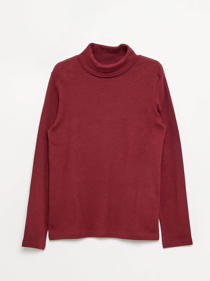 Set van 2 effen coltruien Rood - Kiabi