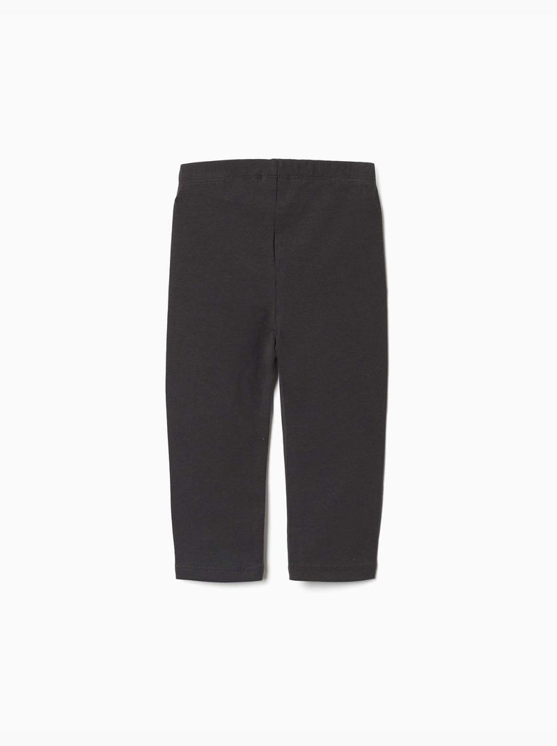Set van 2 effen en bedrukte leggings Roze - Kiabi