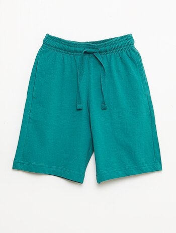Set van 2 effen katoenen jersey shorts