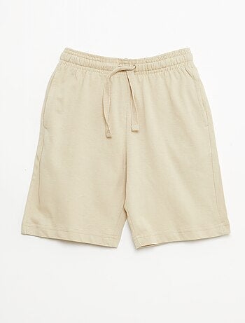 Set van 2 effen katoenen jersey shorts