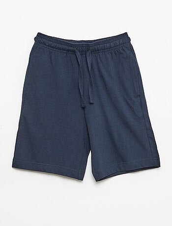 Set van 2 effen katoenen jersey shorts