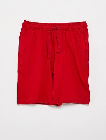 Set van 2 effen katoenen jersey shorts