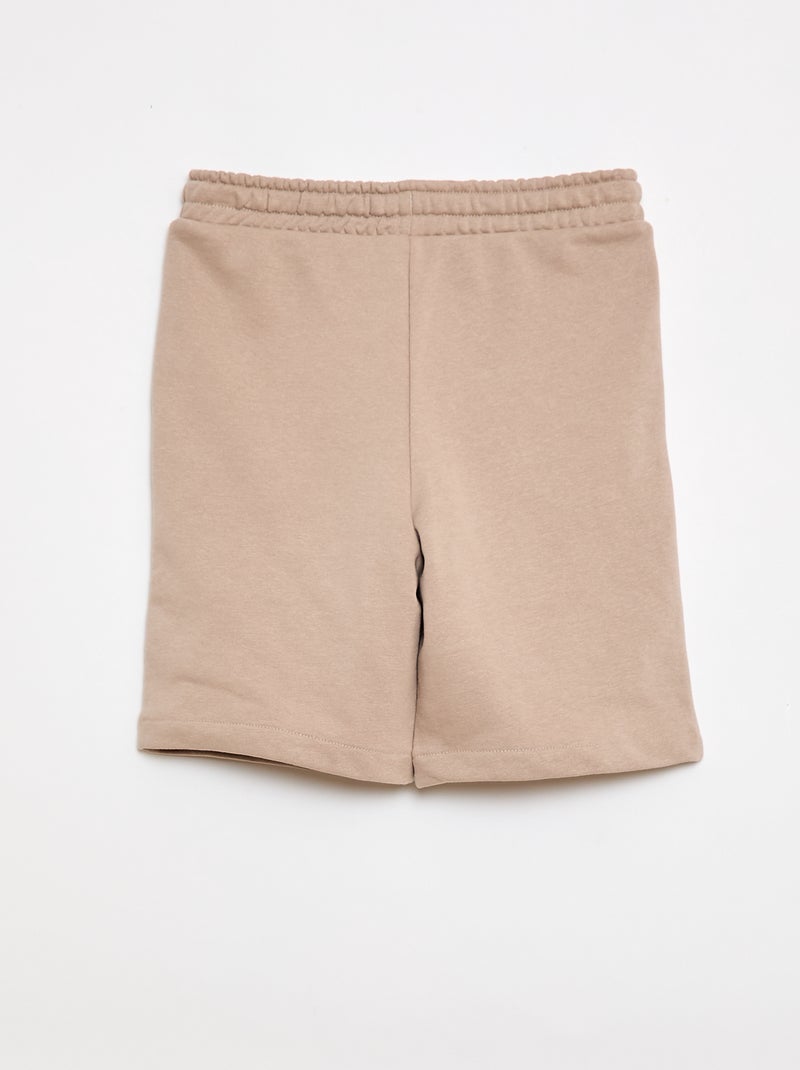 Set van 2 effen katoenen shorts Groen - Kiabi
