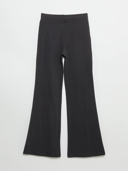 Set van 2 effen leggings met flarevorm - Kiabi