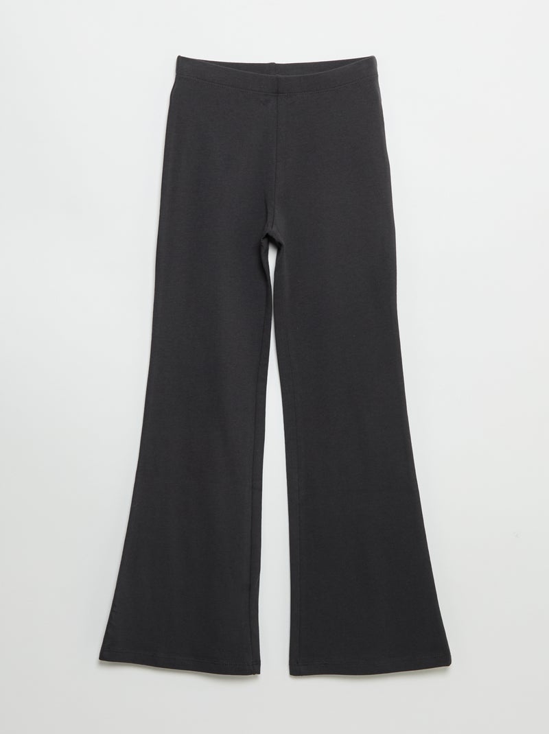 Set van 2 effen leggings met flarevorm Grijs - Kiabi