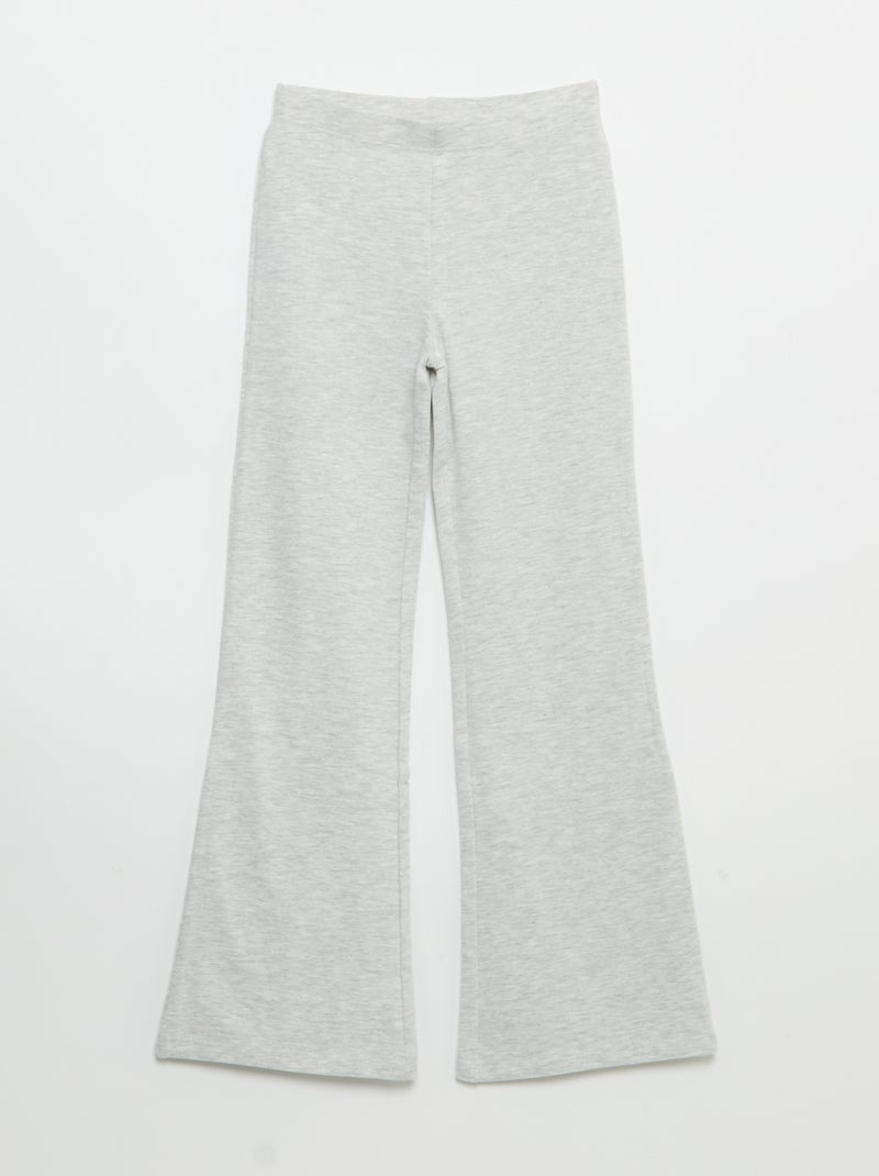 Set van 2 effen leggings met flarevorm Grijs - Kiabi