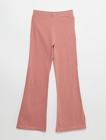 Set van 2 effen leggings met flarevorm