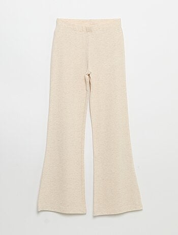 Set van 2 effen leggings met flarevorm