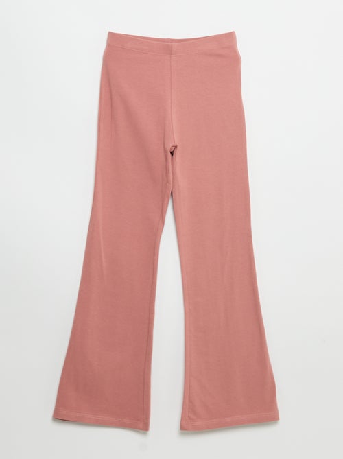 Set van 2 effen leggings met flarevorm - Kiabi