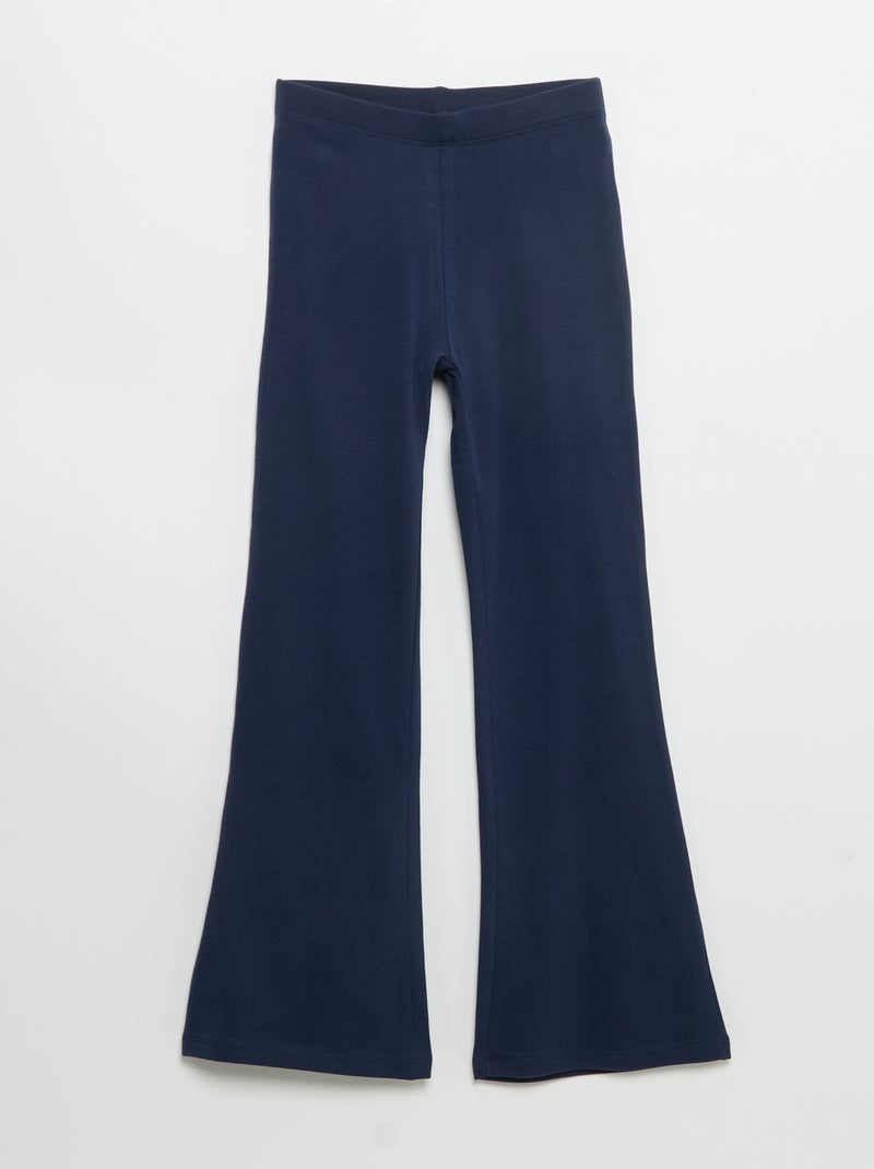 Set van 2 effen leggings met flarevorm Zwart - Kiabi