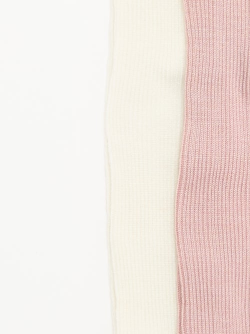 Set van 2 effen panty's - Kiabi