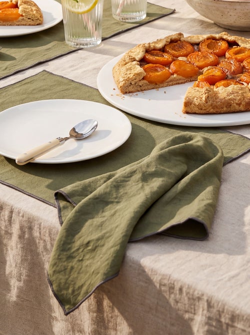 Set van 2 effen placemats/servetten 2 in 1 (32x40 cm) - Kiabi Home - Kiabi