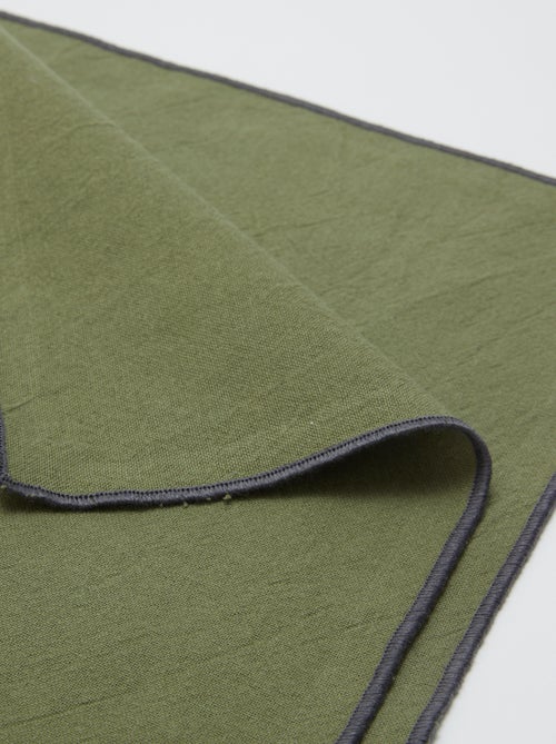 Set van 2 effen placemats/servetten 2 in 1 (32x40 cm) - Kiabi Home - Kiabi