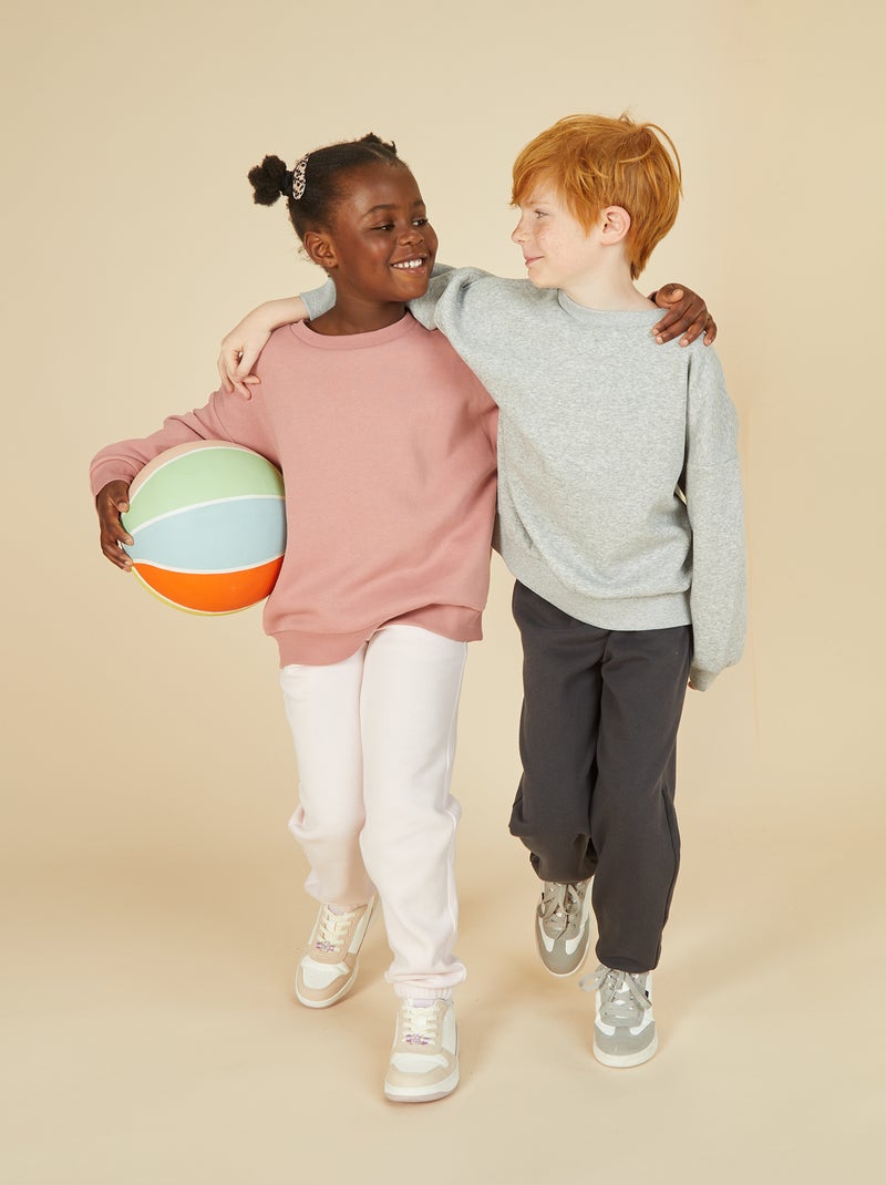 Set van 2 effen sweaters van fleece Grijs - Kiabi