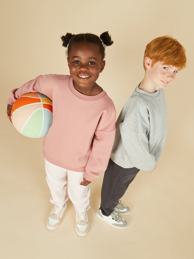 Set van 2 effen sweaters van fleece Rose - Kiabi