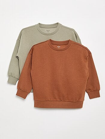 Set van 2 effen sweats