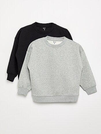 Set van 2 effen sweats