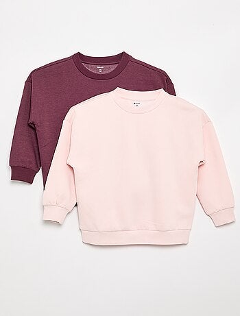 Set van 2 effen sweats