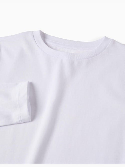 Set van 2 effen t-shirts met lange mouwen - Kiabi Set van 2 effen t-shirts met lange mouwen - Kiabi