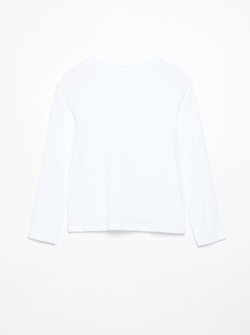 Set van 2 effen T-shirts met lange mouwen - Kiabi Set van 2 effen T-shirts met lange mouwen - Kiabi
