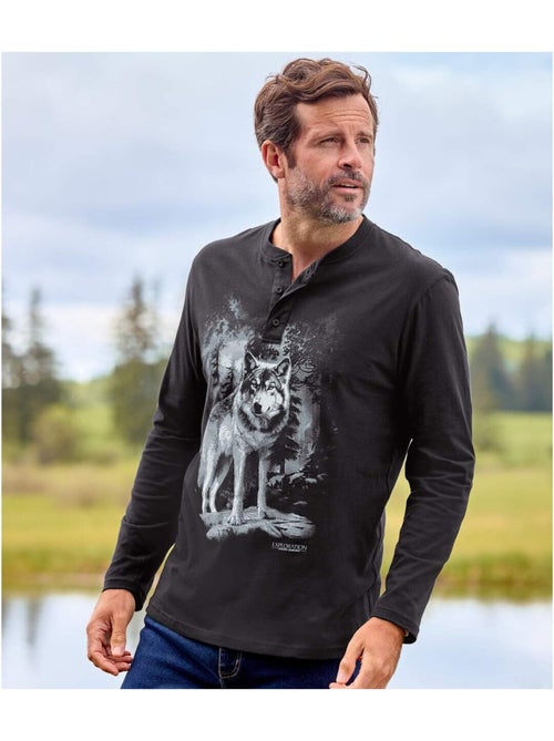 Set van 2 effen wolven T-shirts met knopenhals - ATLAS FOR MEN - Kiabi Set van 2 effen wolven T-shirts met knopenhals - ATLAS FOR MEN - Kiabi
