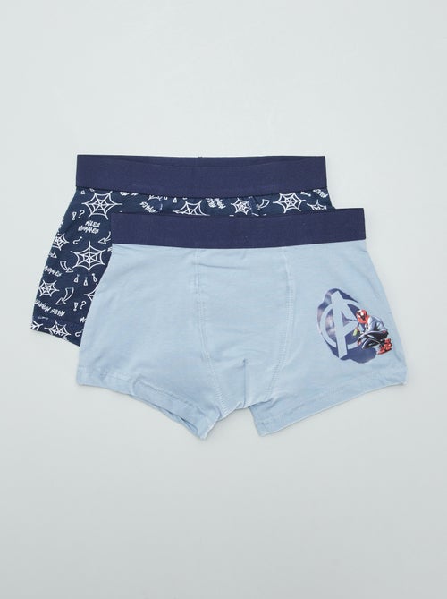 Set van 2 elastische boxershorts 'Marvel' - Kiabi