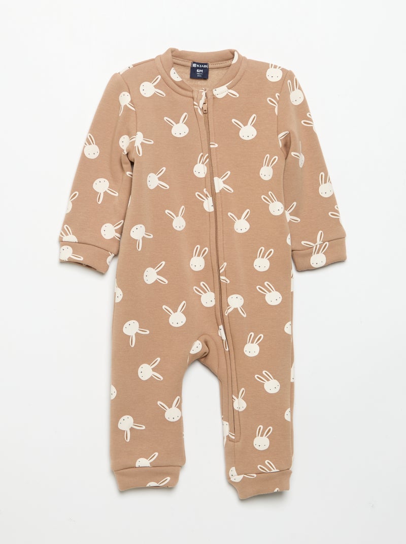 Set van 2 fleece slaappakjes Bruin - Kiabi