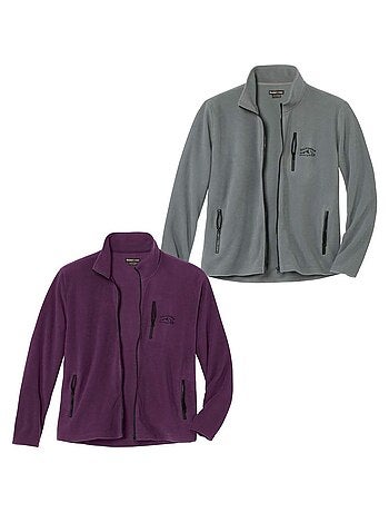 Set van 2 fleecevesten Sport Mountain - ATLAS FOR MEN