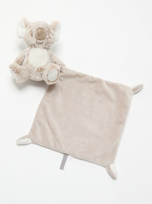 Set van 2 fluwelen knuffeldoekjes - Kiabi