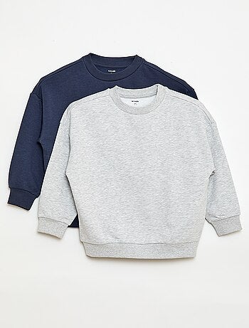 Set van 2 french terry sweaters van katoen
