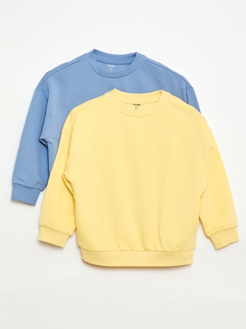 Set van 2 french terry sweaters van katoen - Kiabi