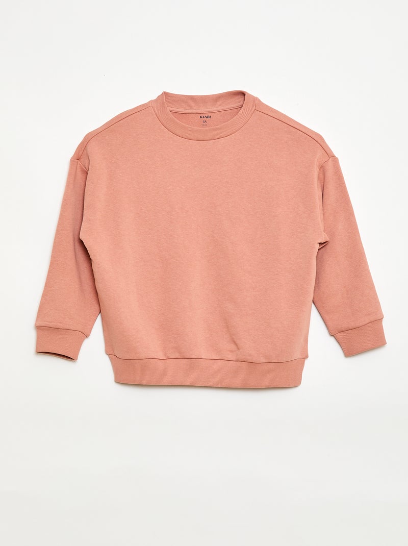 Set van 2 french terry sweaters van katoen Rose - Kiabi