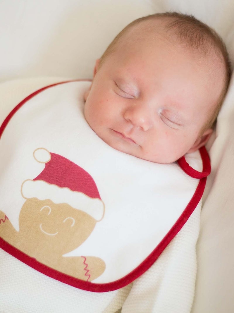 Set van 2 geboorte slabbetjes van kerstmis Rood - Kiabi