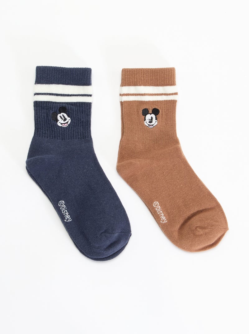 Set van 2 geborduurde 'Disney'-sokken Blauw - Kiabi