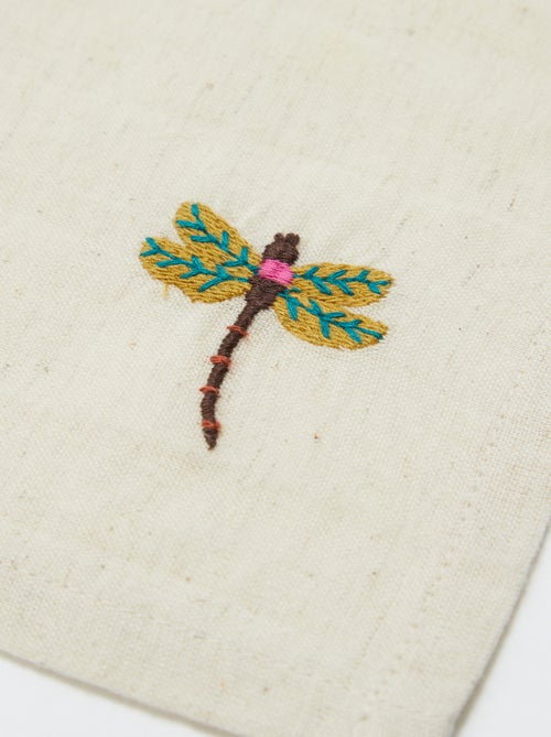 Set van 2 geborduurde handdoeken (40x40 cm) - Kiabi Home - Kiabi