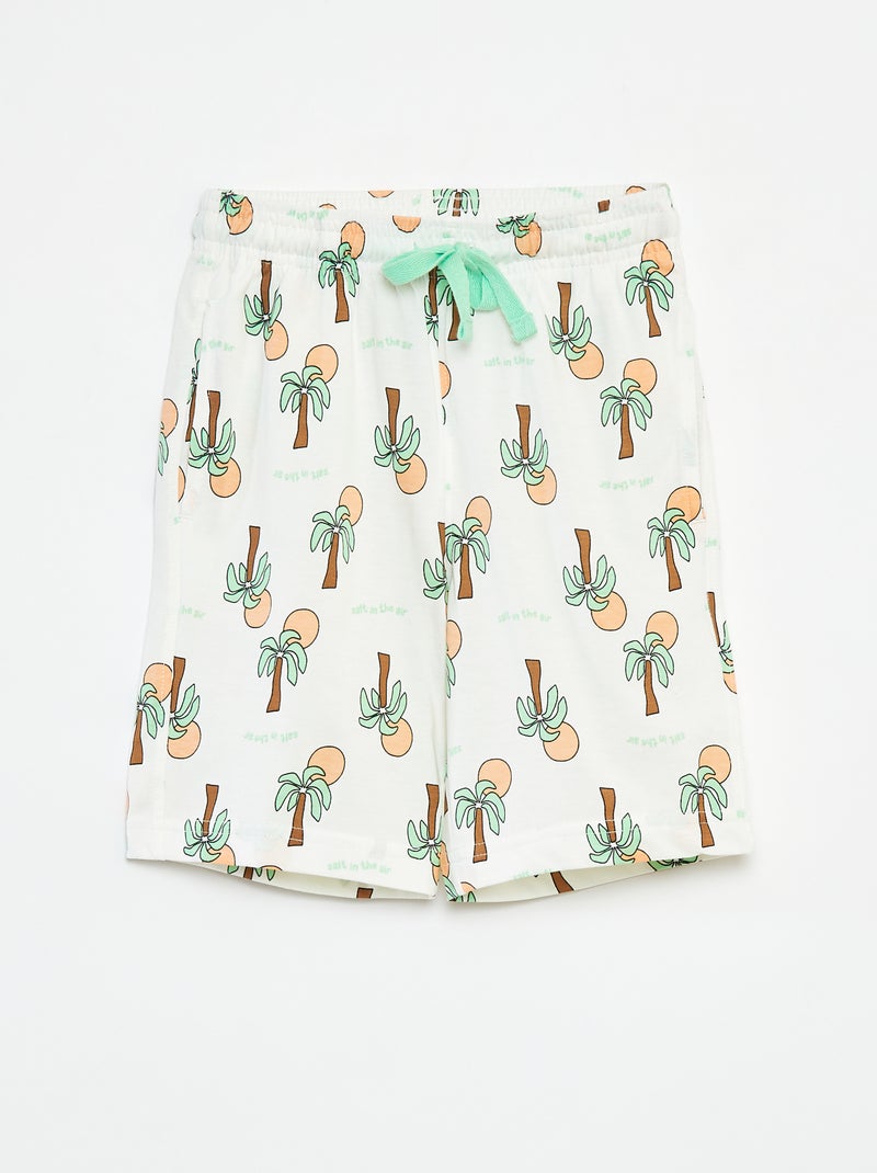 Set van 2 gekleurde shorts WIT - Kiabi