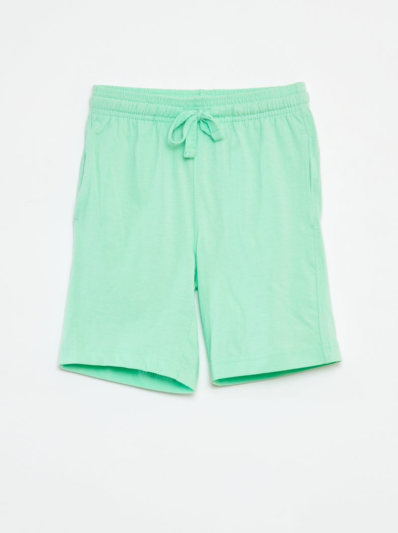 Set van 2 gekleurde shorts WIT - Kiabi