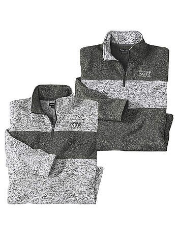 Set van 2 gemêleerde sweaters Rockies - ATLAS FOR MEN