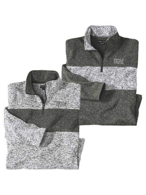 Set van 2 gemêleerde sweaters Rockies - ATLAS FOR MEN - Kiabi