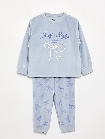 Set van 2 geprinte 2-delige fleece pyjama's