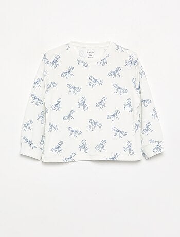 Set van 2 geprinte 2-delige fleece pyjama's