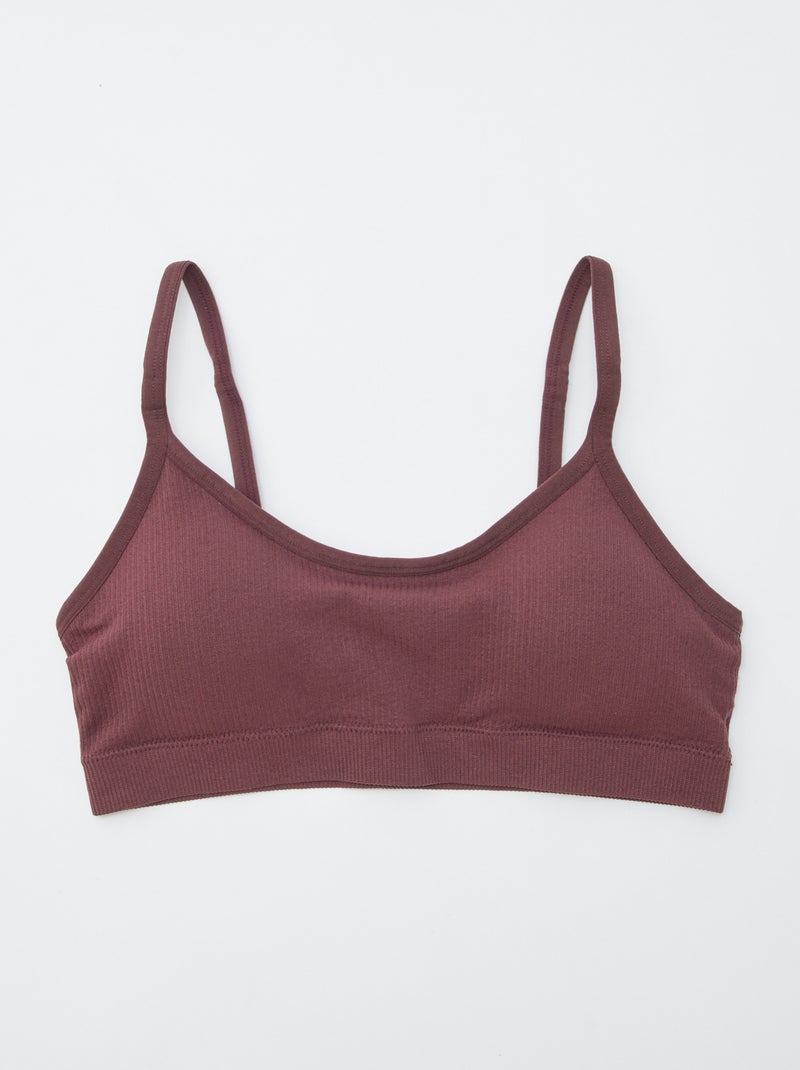Set van 2 geribde behatops ROSE - Kiabi