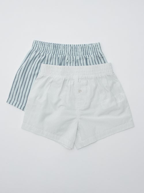 Set van 2 gestreepte boxershorts - Kiabi