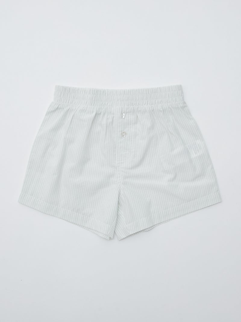 Set van 2 gestreepte boxershorts Blauw - Kiabi