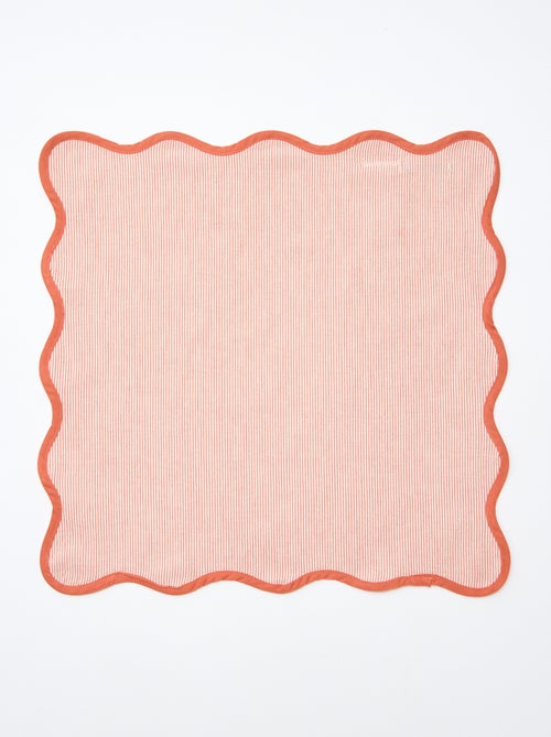 Set van 2 gestreepte handdoeken (40x40cm) - Kiabi