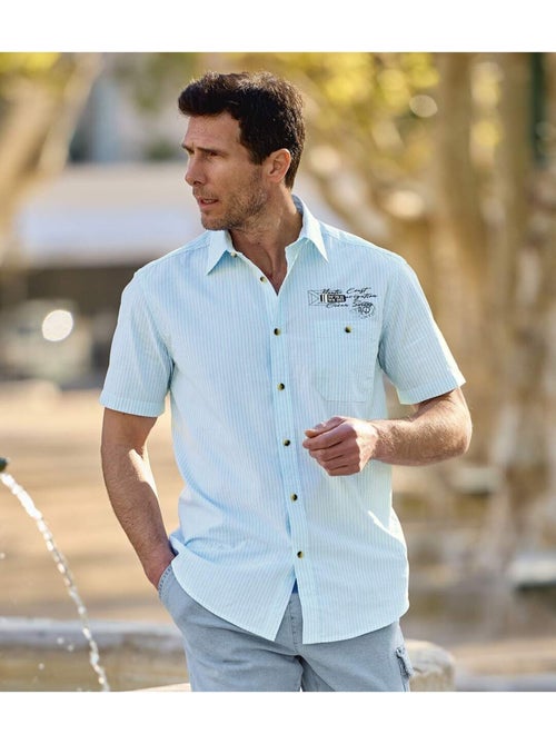 Set van 2 gestreepte overhemden - ATLAS FOR MEN - Kiabi Set van 2 gestreepte overhemden - ATLAS FOR MEN - Kiabi