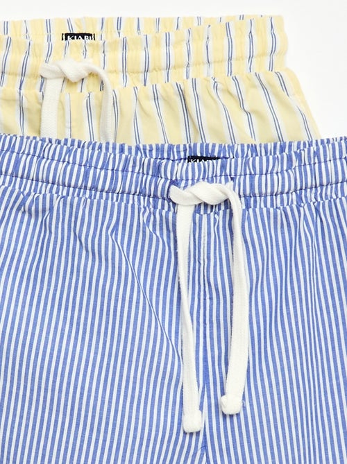 Set van 2 gestreepte shorts - Kiabi