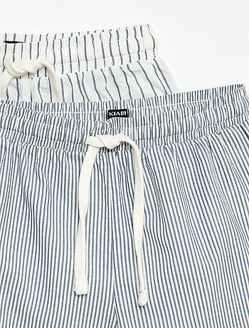 Set van 2 gestreepte shorts